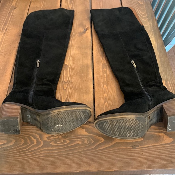 Lucky Brand Shoes Lucky Brand Over The Knee Black Suede Boots